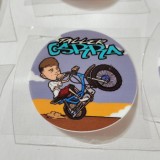 Stickers DTF UV para motos, bicis y talleres