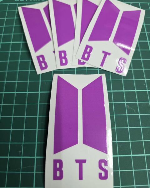 Stickers DTF UV de BTS y K-pop