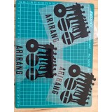 Stickers DTF UV de BTS y K-pop