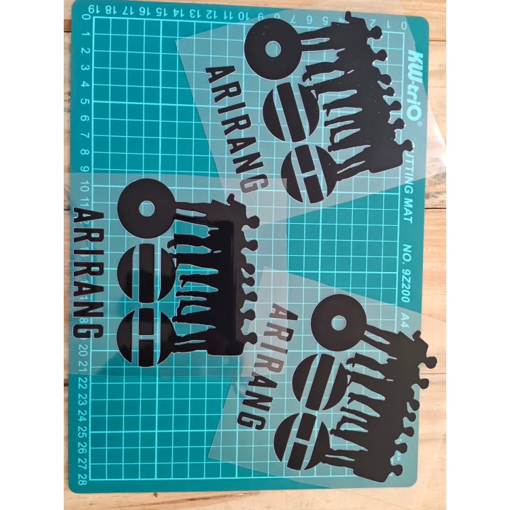 Stickers DTF UV de BTS y K-pop