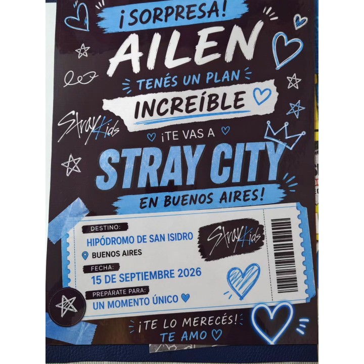Entradas y tarjetas sorpresa personalizadas