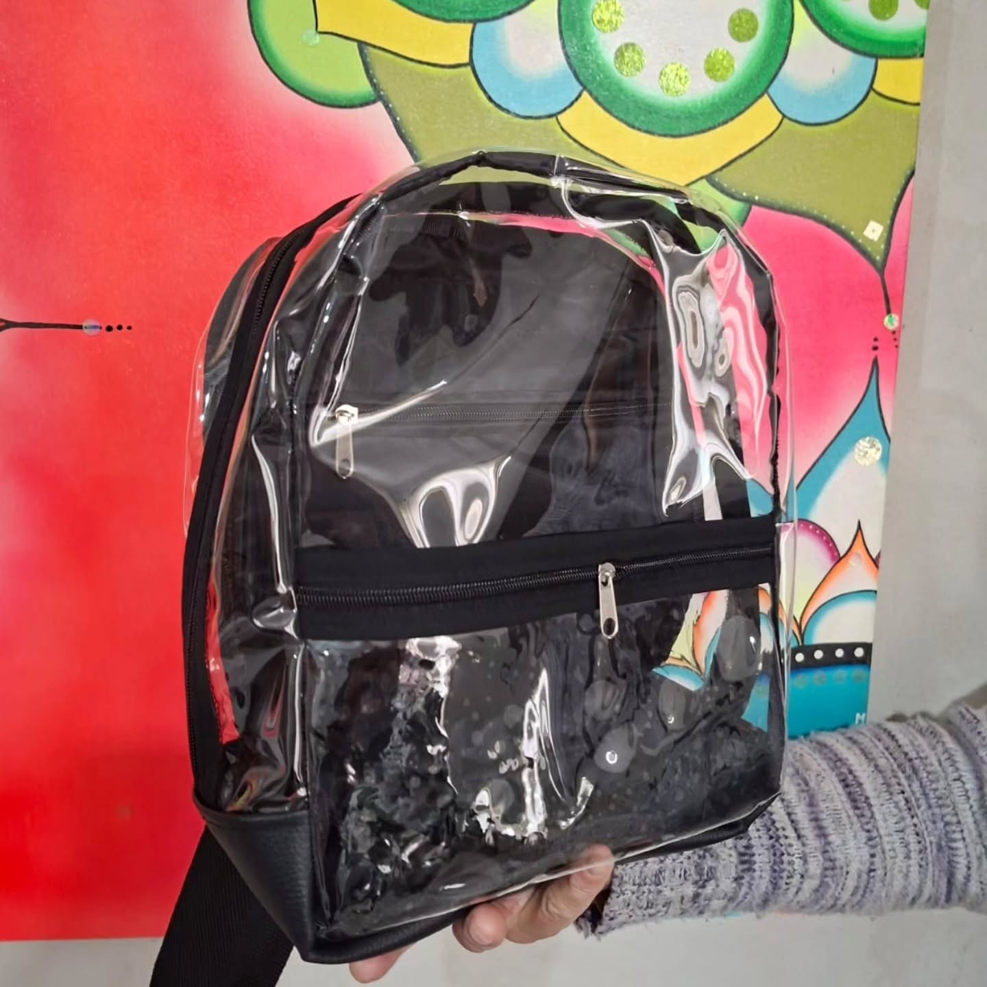Mochilas, carteras y bolsos transparentes