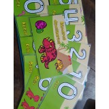 Tarjetas didácticas de números y colores