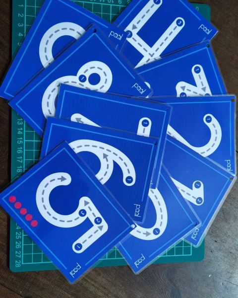 Tarjetas didácticas de letras