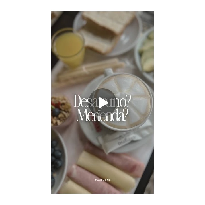 Merienda Malibú para dos