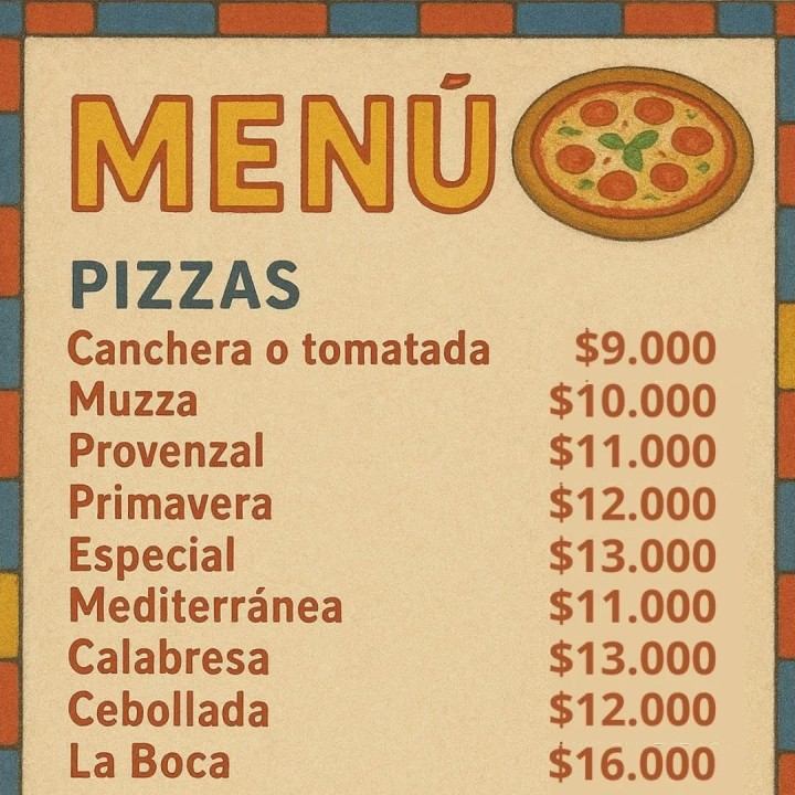 Pizzas caseras