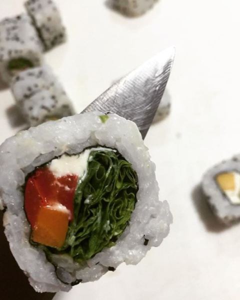 Sushi vegetariano por encargo