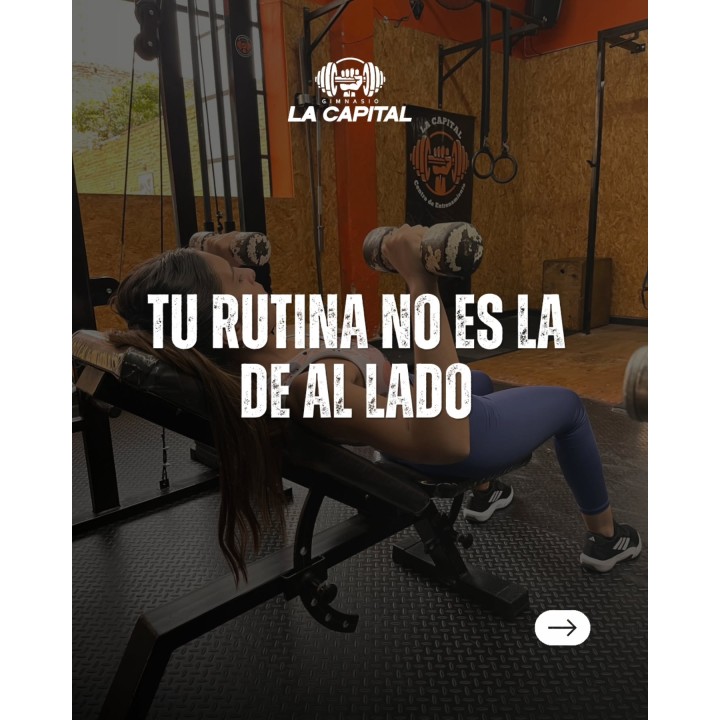 Entrenamiento con rutina personalizada