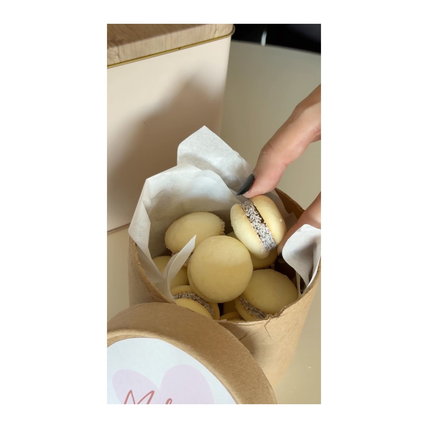 Mini alfajores de maicena