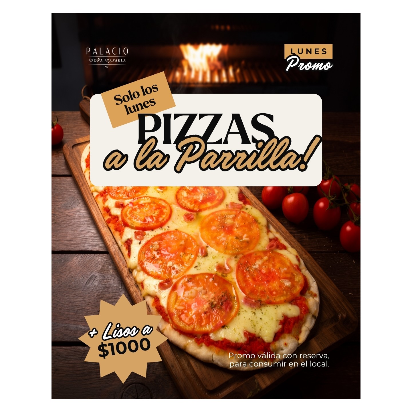 Pizza a la parrilla