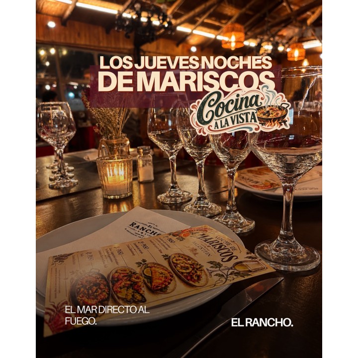 Menú de mariscos