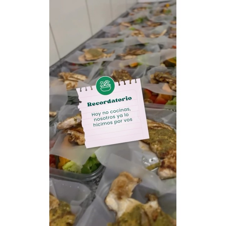 Viandas saludables con menú semanal
