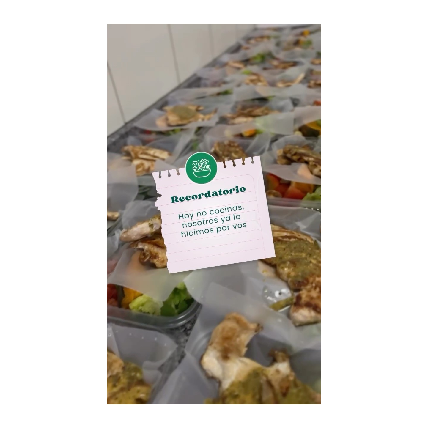 Viandas saludables con menú semanal
