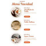 Menú de fiestas por encargo