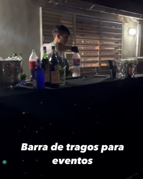 Barra de tragos para eventos