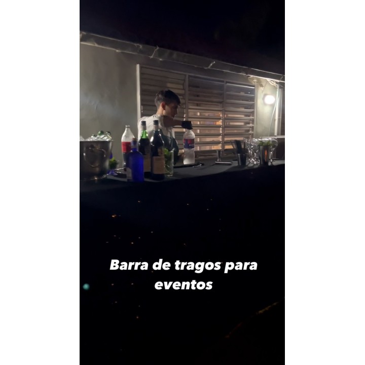 Barra de tragos para eventos