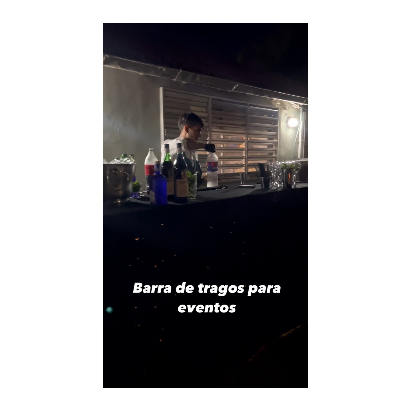 Barra de tragos para eventos