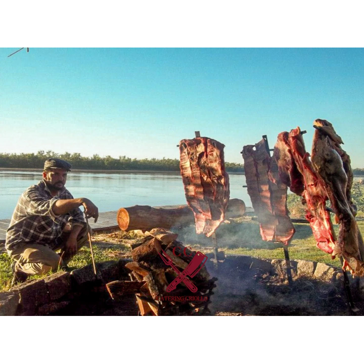 Asado a la estaca o a la parrilla para eventos