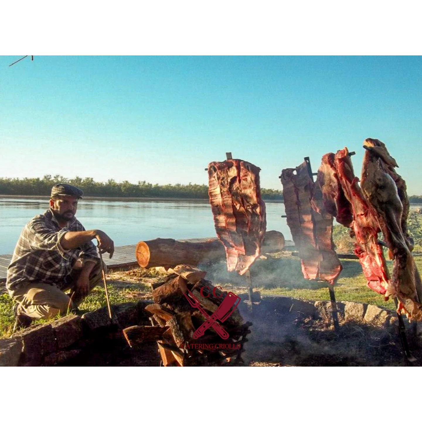 Asado a la estaca o a la parrilla para eventos
