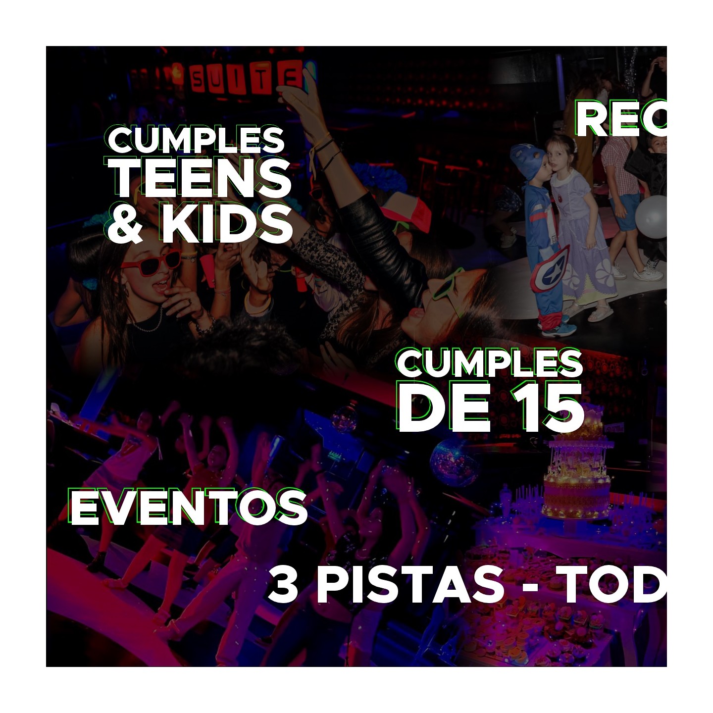 Salón de eventos para todas las edades