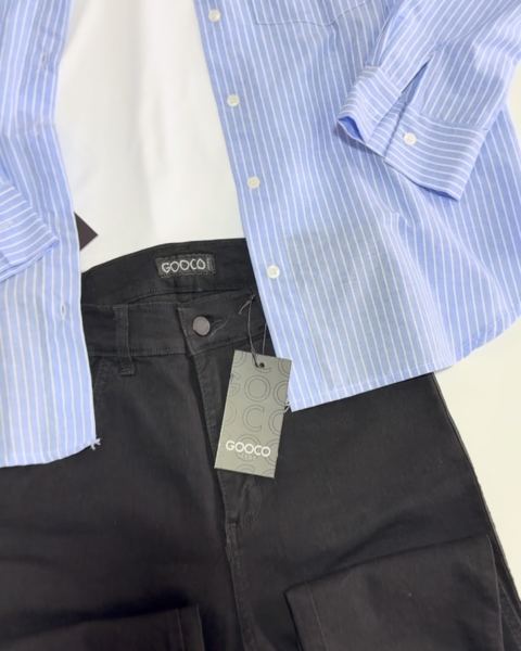 Combo jean Gocco + camisa + básica