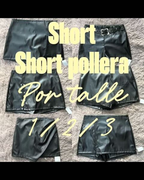 Shorts y shorts pollera engomados