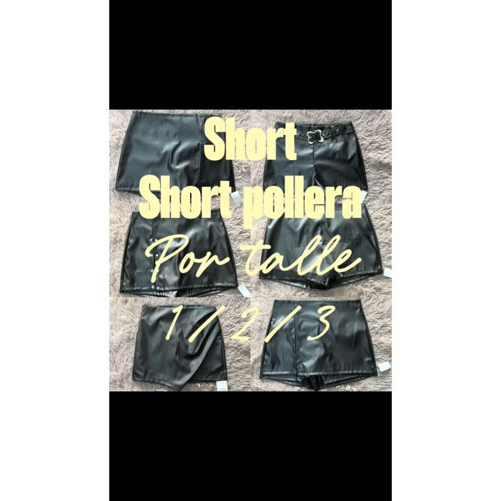 Shorts y shorts pollera engomados