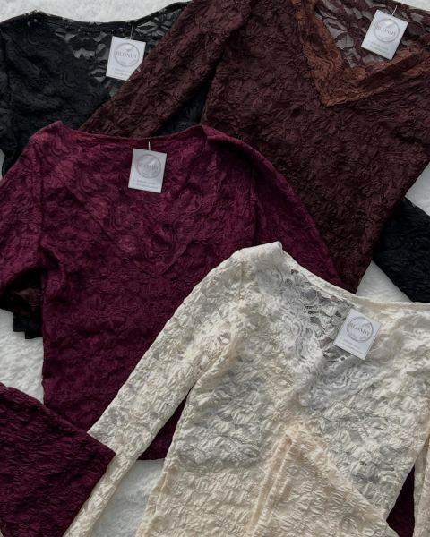Remeras de encaje