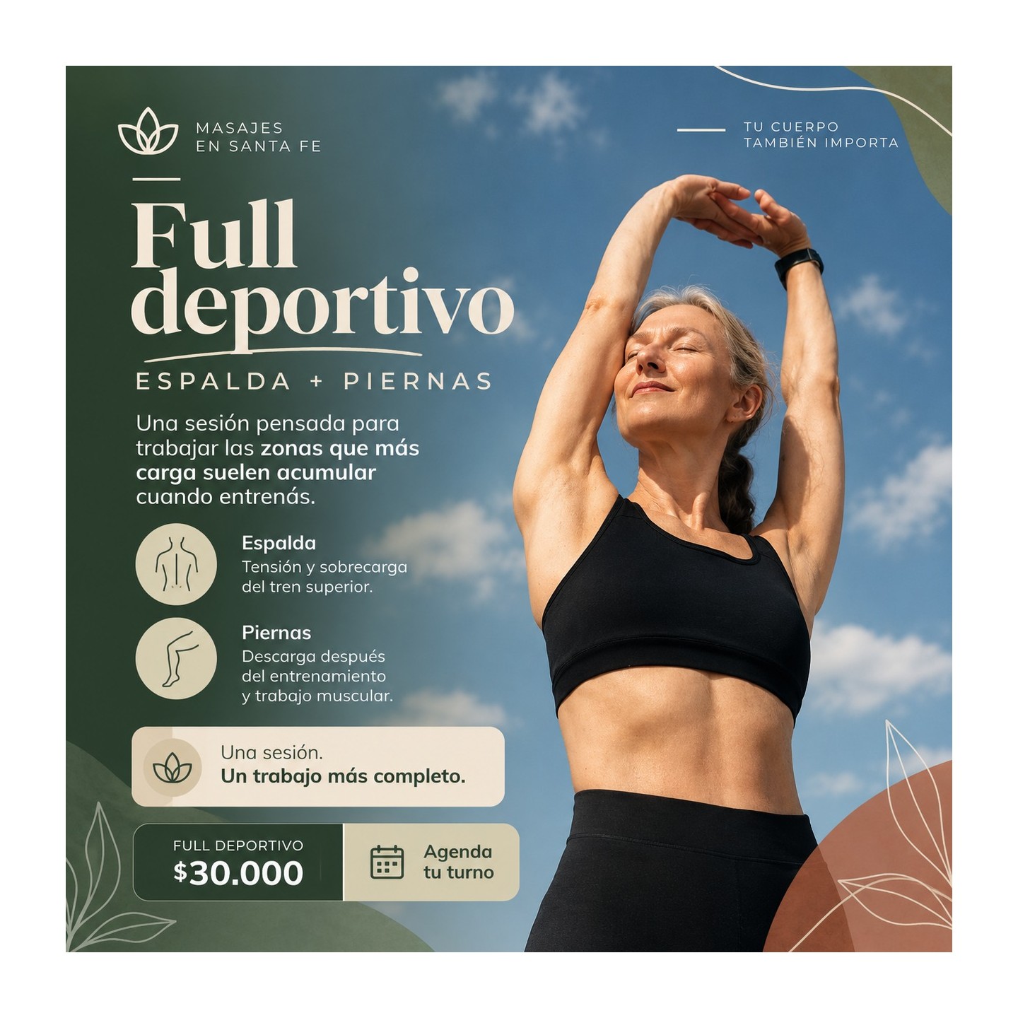 Full deportivo (espalda + piernas)