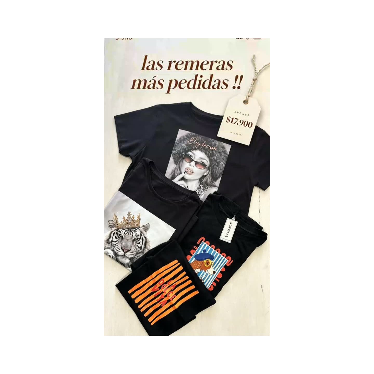Remeras más pedidas