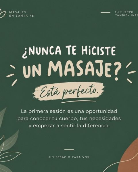 Primera sesión de masaje (a medida)