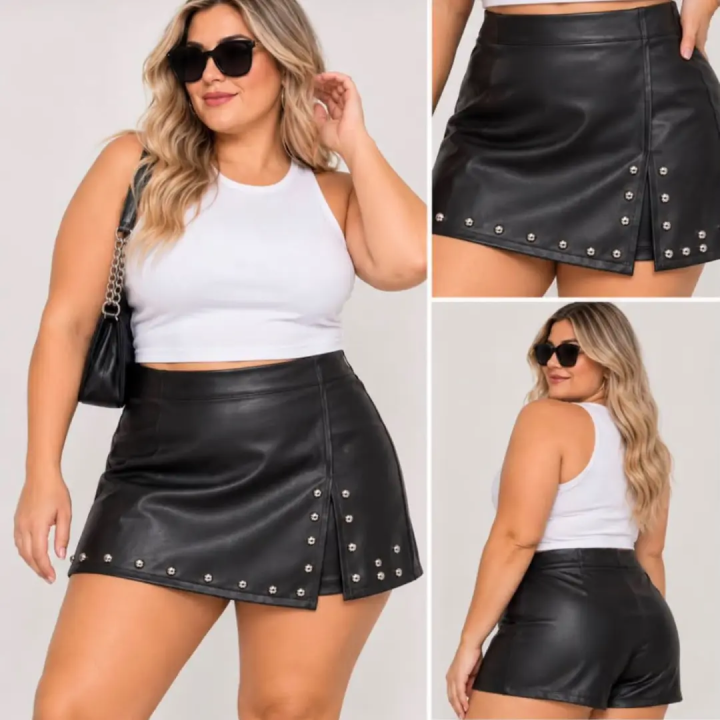 Short pollera engomado