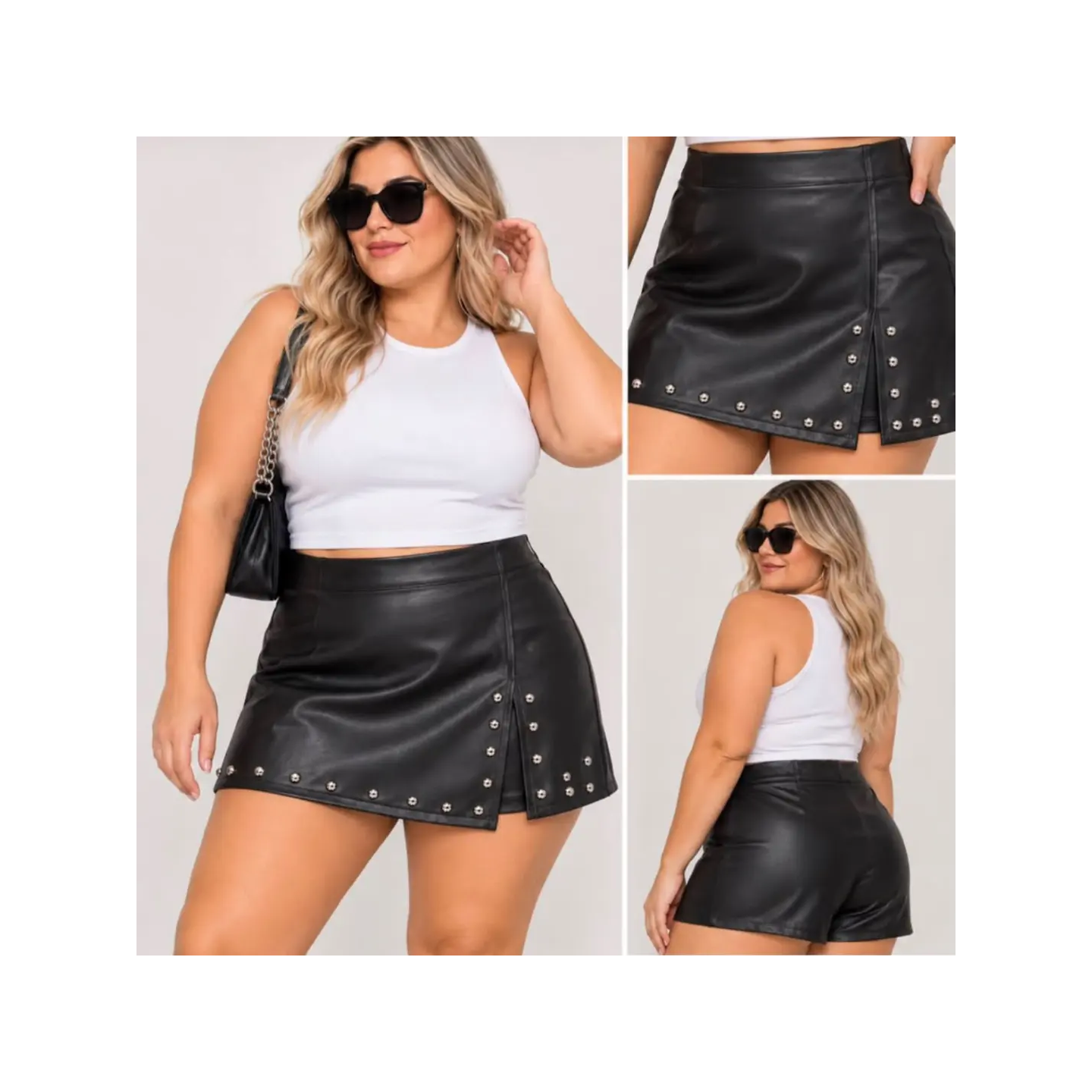 Short pollera engomado
