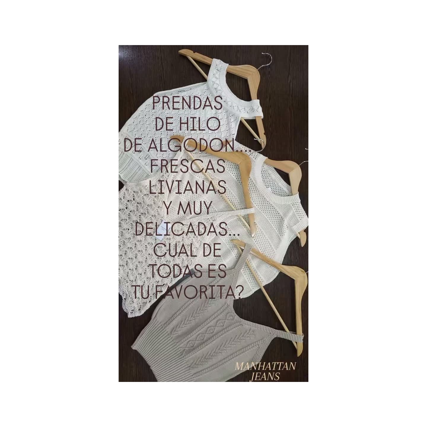 Remeras tejidas de hilo