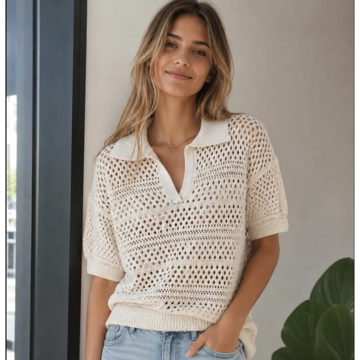Remeras tejidas de hilo