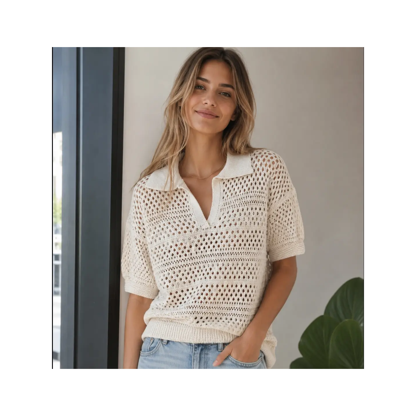 Remeras tejidas de hilo