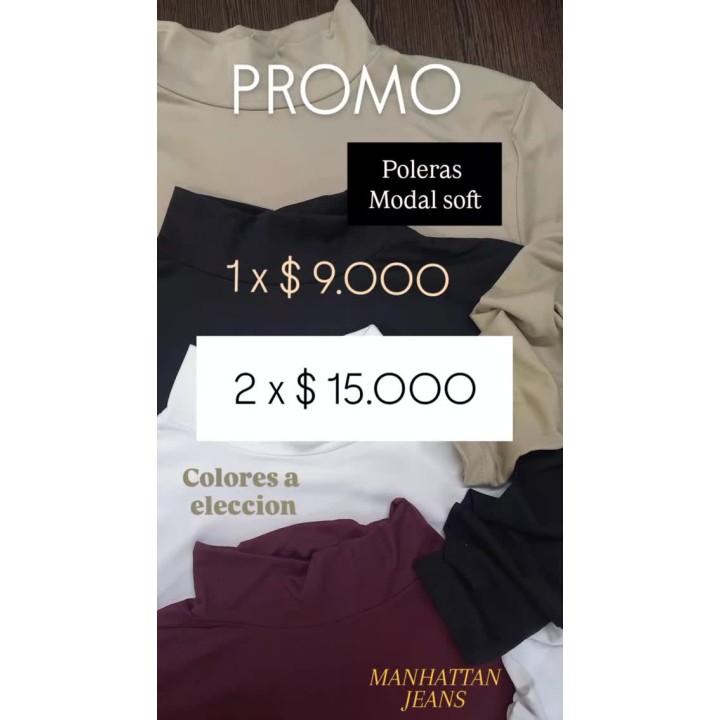 Media polera modal soft