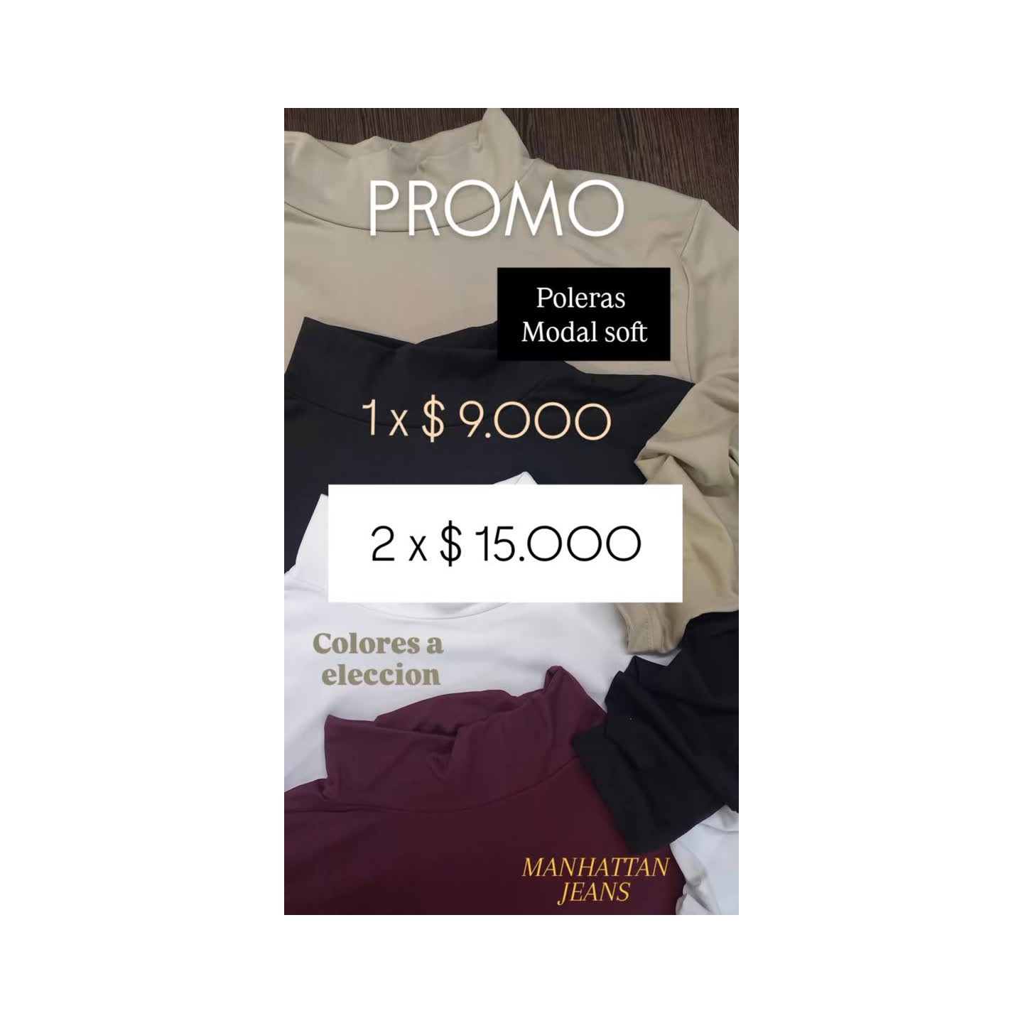 Media polera modal soft