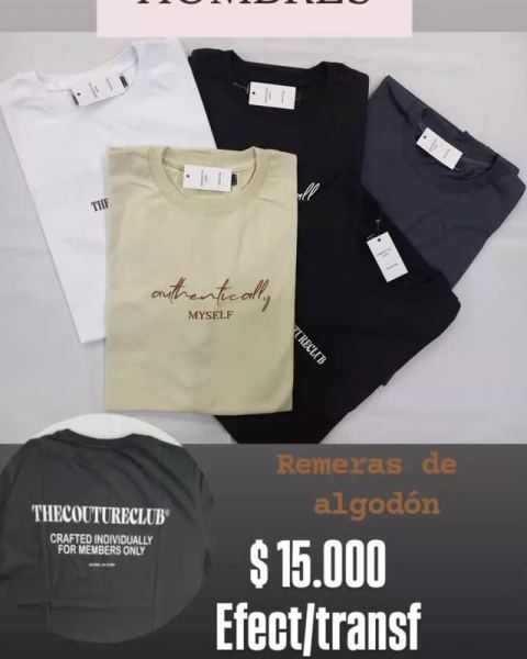 Remera de hombre doble estampa