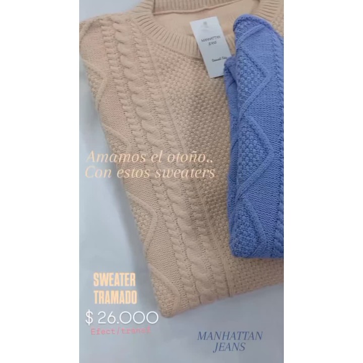 Sweater trenzado