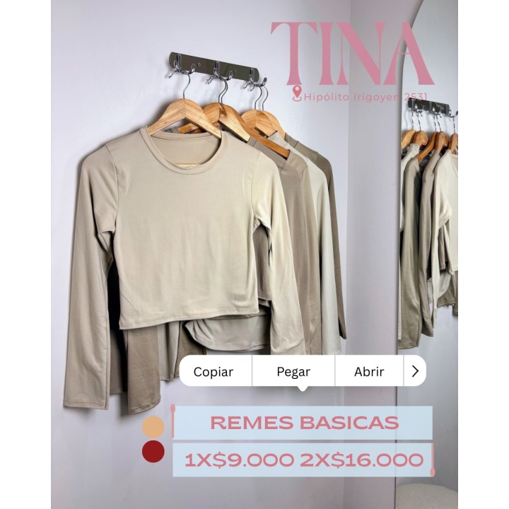 Remeras básicas