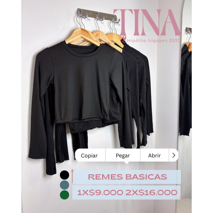 Remeras básicas