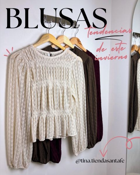 Blusas de encaje