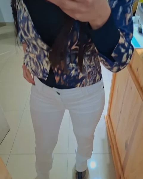 Jean y pantalón blanco recto