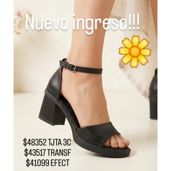 Sandalias con taco