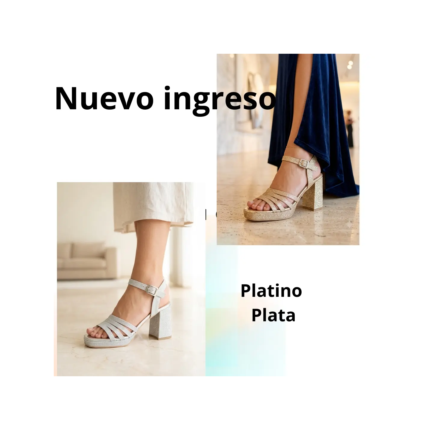 Sandalias con taco