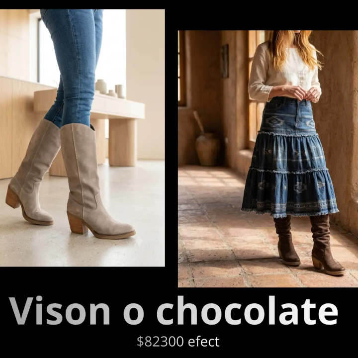 Botas altas de gamuza