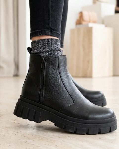 Botas cortas de cuero