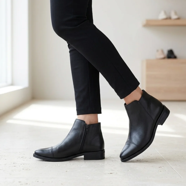 Botas cortas de cuero