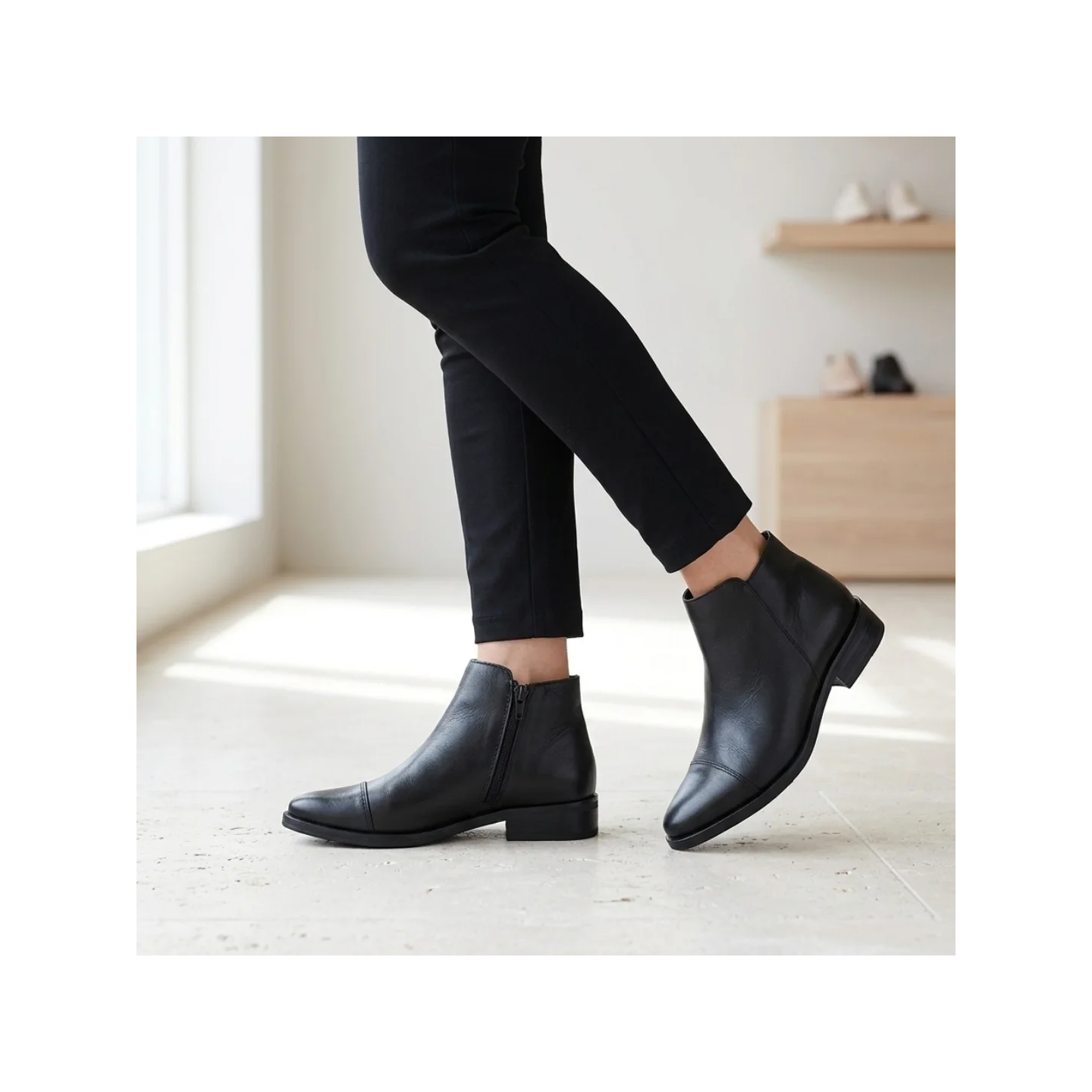 Botas cortas de cuero